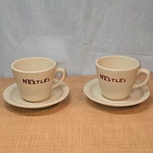 Vintage Inca Ware Nestles Coffee Mug Cup & Saucer Shenago China New Castle PA
